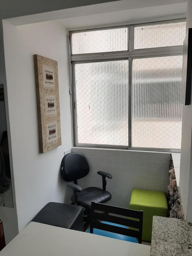 Apartamento Vento E Mar - 2 Quartos Com Sacada Na Quadra Da Praia Do Gonzaga سانتوس المظهر الخارجي الصورة