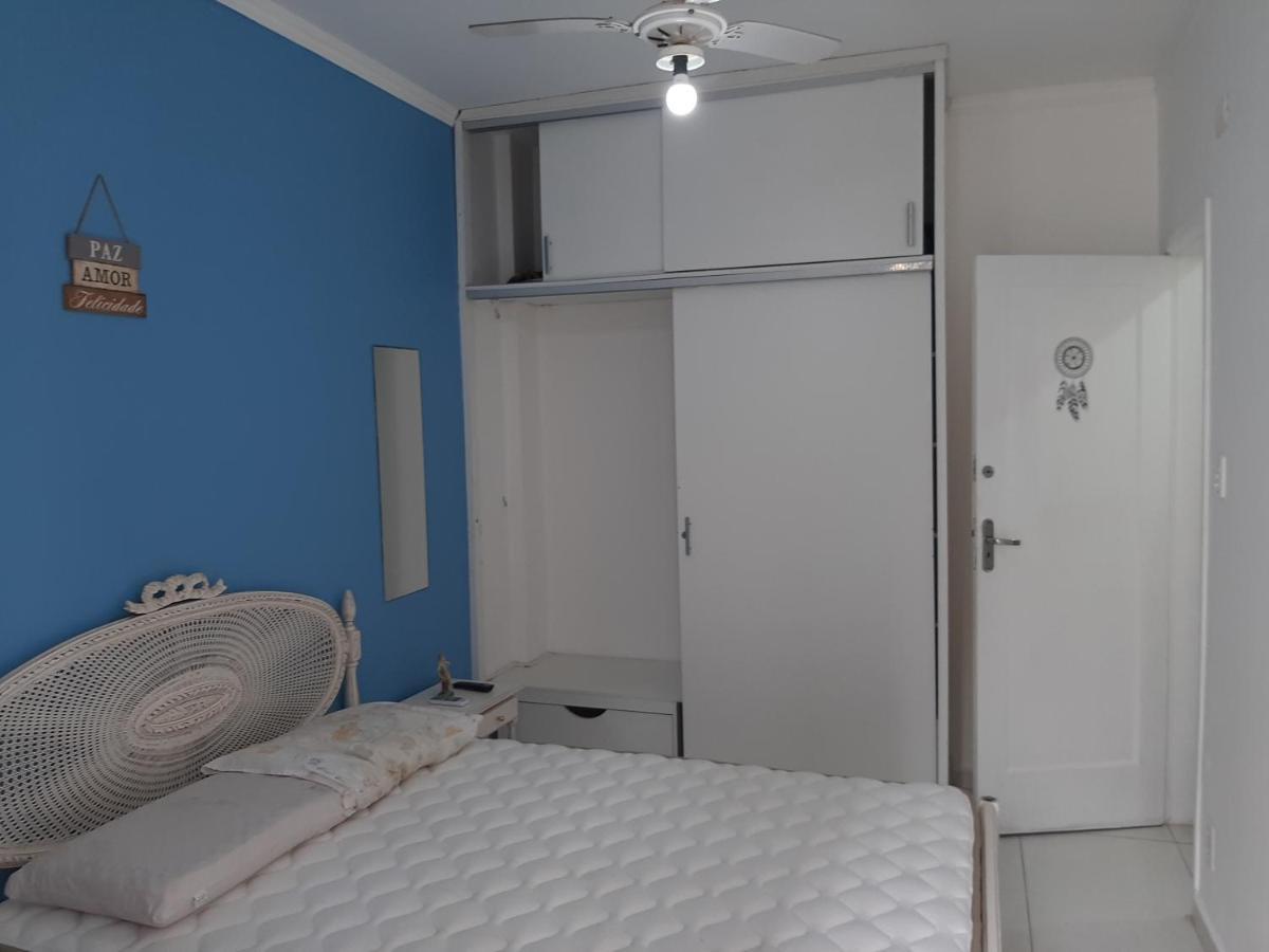 Apartamento Vento E Mar - 2 Quartos Com Sacada Na Quadra Da Praia Do Gonzaga سانتوس المظهر الخارجي الصورة