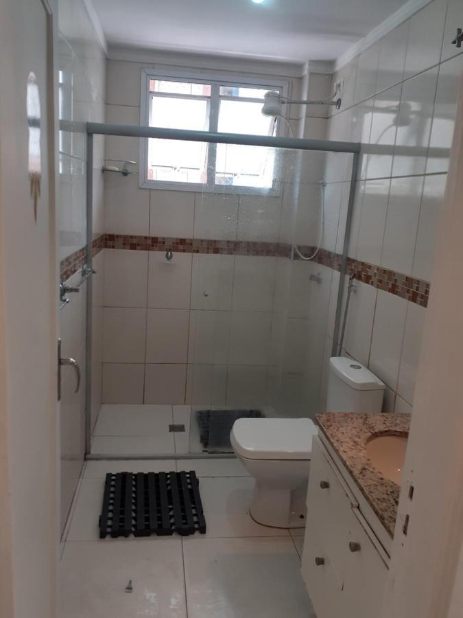 Apartamento Vento E Mar - 2 Quartos Com Sacada Na Quadra Da Praia Do Gonzaga سانتوس المظهر الخارجي الصورة